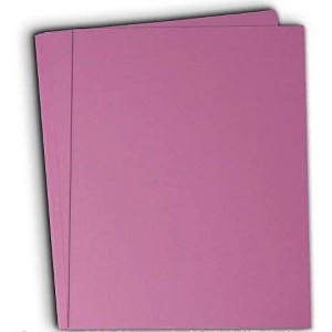 Hamilco Colored Cardstock Scrapbook Paper 8.5" x 11" Magenta Violet Color Card Stock Paper 50 Pack - 1 of 4