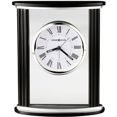 Cambridge Black and Chrome Quartz Table Clock