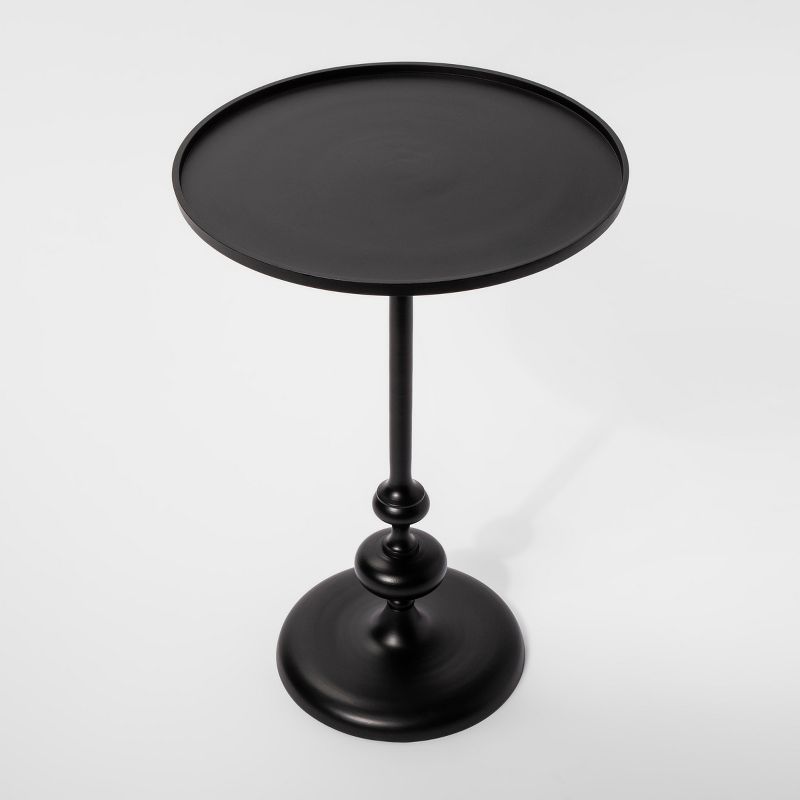 Londonberry Turned Metal Accent Table Black - Threshold&#153;, 4 of 18