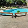 Tangkula Set of 2 Natural Outdoor Acacia Wood Bench Patio Backless Dining Wood Bench - 2 of 4