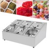 YIYIBYUS Stainless Steel Spice Rack Shelf with Six 1/6 Pans and 6 Ladles - 3 of 4