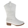 Josmo Chic Women's Cowboy & Western Boots: Comfortable Mid-Heel, Pointed Toe & Slip-on Design - 2 of 4