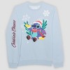 Adult Lilo & Stitch Ohana Holiday Family Matching Fleece Sweatshirt - Blue - 2 of 4