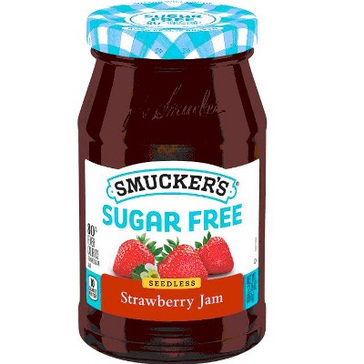 Smucker's Sugar Free Seedless Strawberry Jam with Splenda Brand Sweetener, 12.75 Ounces (Pack of 4)