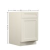 Kitchen Base Cabinet, Unassembled Cabinet with Adjustable Shelf without Top - 3 of 4