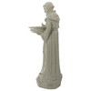 Northlight 23.5" Speckled Ivory St. Francis of Assisi Religious Bird Feeder Outdoor Garden Statue - 4 of 4