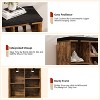 Entryway Shoe Bench with Storage & Cushioned Seat | Wooden Shoe Rack Organizer with Adjustable Shelves & Side Pockets for Hallway, Mudroom & Porch - 3 of 4