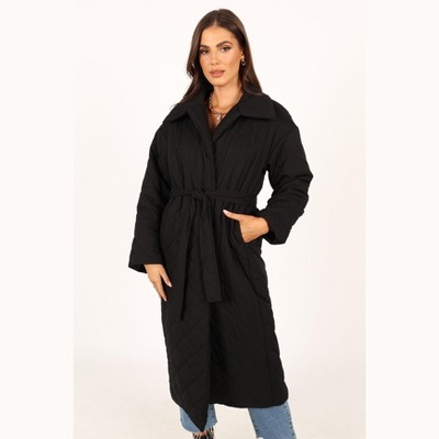 Petal and Pup Womens Kallie Quilted Tie Front Coat