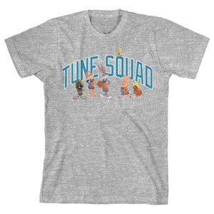 Space Jam 2 Tune Squad Characters Youth Athletic Gray Graphic Tee - 1 of 1