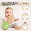 8pk Organic Quin Bandana Bibs, Baby Bibs for Drooling and Teething, Cotton Drool Bibs for Baby Girl, Baby Boy - 4 of 4