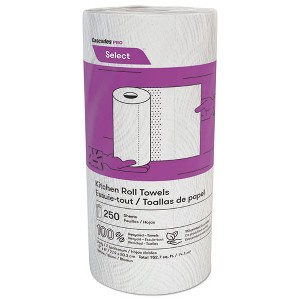 Cascades PRO Select Kitchen Roll Towels, 2-Ply, 8 x 11, 250 / Roll, 12 / Carton - 1 of 4