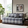 SEVOBAL Daybed Cover Set Quilted Cover Daybeds Pre-Washed Cotton Filled Coastal Bedding Scallop Edge Shams Bedskirt Pillow - 2 of 4