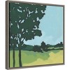 16" x 16" Arbor Tree Silhouette I by June Erica Vess: Amanti Art Scenery Canvas with Gray Frame - 2 of 4