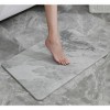 Home mart Goods Marble Grey Stone Bath Mat Diatomaceous Earth Shower Mat Non-Slip Super Absorbent Quick-Drying - 3 of 4