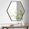 30" x 26" Metal Hexagon Mirror Natural MDF Black - Project 62™ - image 2 of 4