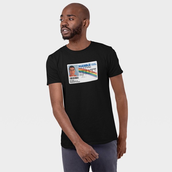 Playera gráfica de cuello redondo de manga corta Superbad McLovin para hombre - Negro 2