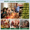 Tangkula 9/7.5/6 FT Pre-lit Artificial Christmas Tree, Hinged Xmas Tree w/ 1770/1162/714 Branch Tips, 560/380/260 Multicolored & Warm White LED Lights - 4 of 4