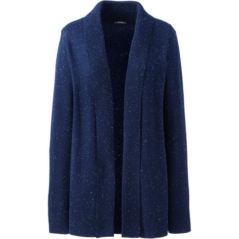 Lands end navy outlet cardigan