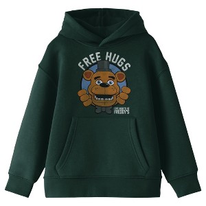 Bioworld Five Nights at Freddy's Free Hugs Youth Forest Green Hoodie - 1 of 2