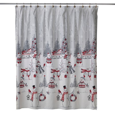 Snowman deals shower curtain