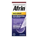 Afrin Nasal Spray No Drip Extra Moisturizing Nasal Congestion Relief Pump Mist 