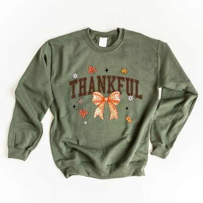 Simply Sage Market Women's Graphic Sweatshirt Coquette Thankful