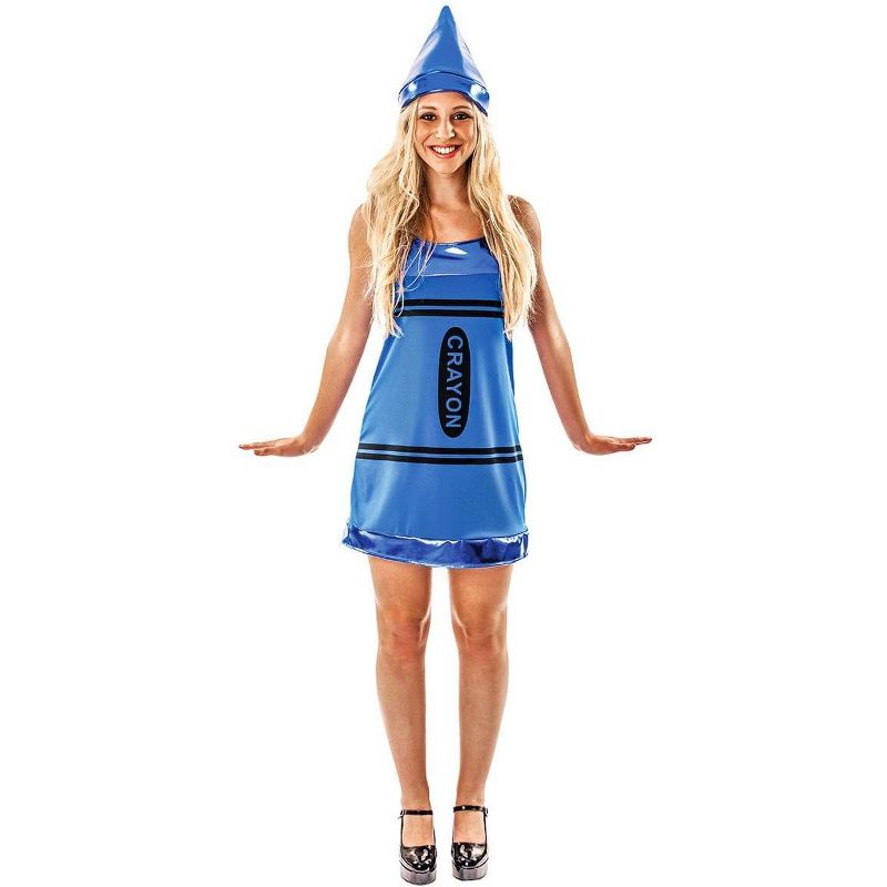 Orion Costumes Blue Crayon Women's Dress Costume, 1 of 2