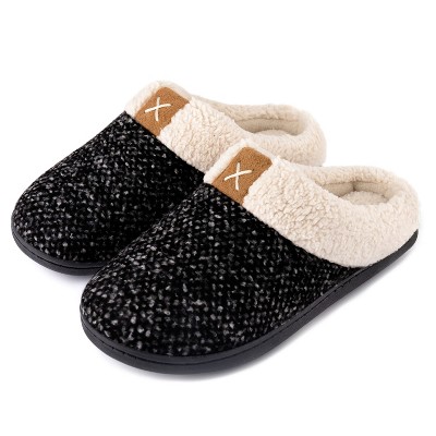 Rockdove Women's Bouclé Knit Faux Shearling Lined Slipper, Size 11-12 ...