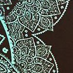 blue ombre lace print