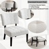 Anybear Tufted Accent Chair with Oversized Seating, White - 2 of 4
