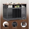 Nasitip 48''Dog Crate Furniture, Indoor Dog Kennel with Hidden Bowl, 3 Drawers, Decorative Pet Crate for Large Dogs - 3 of 4