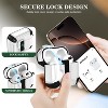 HTUTWOO For Airpods 4th Gen Case With Keychain, Secure Lock Design Convenient Bracket Support Wireless Charging Shockproof Full Body Cover - 3 of 4