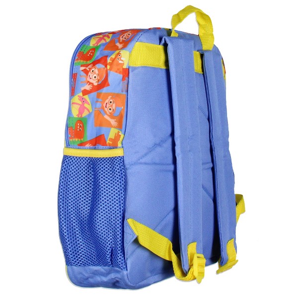 Mochila escolar para niños Blippi Wow! Un dinosaurio 14" con diseños de personajes en relieve 3