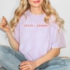 Witch, Please Typewriter - Women's Garment Dyed Graphic T-Shirt - 2 of 4