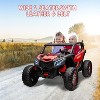 coucheta 24V Ride On Toys for Kids with Remote Control, 2-Seater UTV with Music & Light, 4WD Powerful Electric Vehicle with 4 Shock Absorbers - 3 of 4