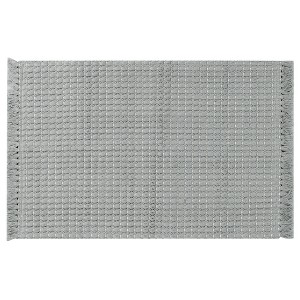 Unique Bargains Non-Slip Boho Bathroom Woven Texture Throw Rug with Fringe - 1 of 4