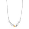 Silpada 'Insiders' Sterling Silver with 14K Yellow Gold Plating and Hematite Necklace, 18" + 2" - 2 of 4