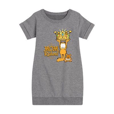 Girls' - Nickelodeon - Mother's Day Graphic Short Sleeve Fleece Dress