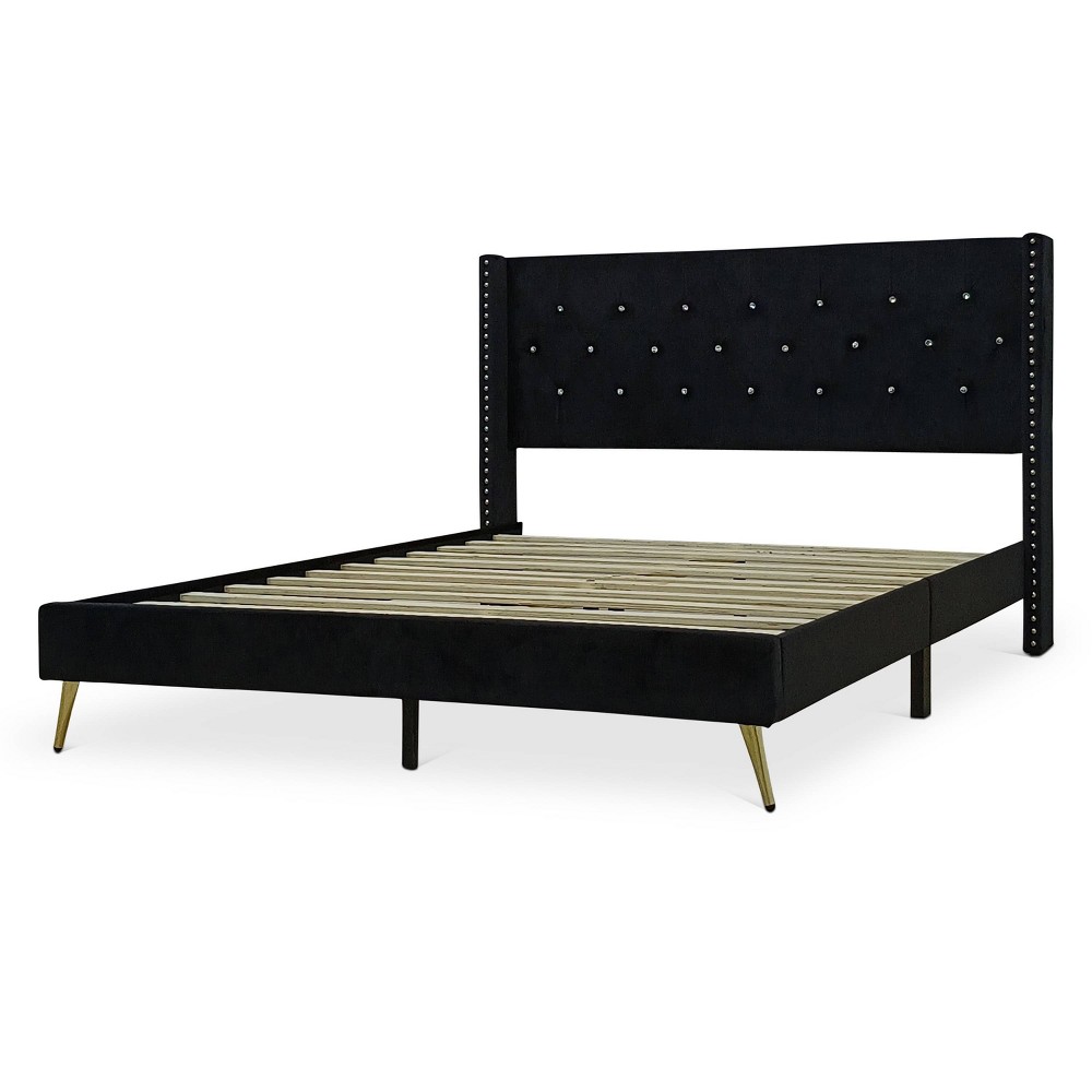 Home Design Full Homer Panel Bed Black