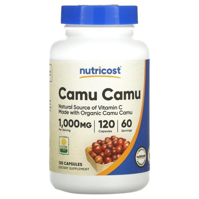 Nutricost Camu Camu, 1,000 mg, 120 Capsules (500 mg per Capsule)
