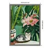 Amanti Art Tropical Muse With Cat by Mowzu  Framed Canvas Wall Art - 3 of 4