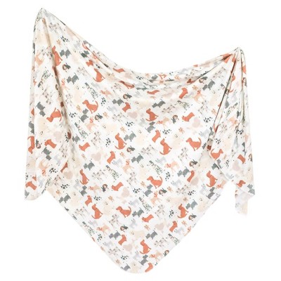 thumbnail interactive-video image 1 of Copper Pearl Large Premium Knit Baby Swaddle Receiving Blanket Newport 1 of 13