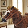 Mshliw Ride-On Plush Rocking Horse Toy for Toddlers Ages 3–5, Stuffed Animal with Neighing and Galloping Sounds, Padded Seat for Kids, Halloween gift - 2 of 4