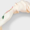 Floral Embroidered Headband - A New Day™ Ivory: Fashion Accessory for All Hair Types, Recycled Polyester, Open Closure - 3 of 3