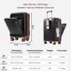 YONWAY 2 Piece Carry on Luggage Set,Front Opening 20-inch Carry-on Luggage and Expandable Travel Bag, With USB Port, Cup Holder, Back to School Use - 4 of 4