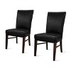 New Pacific Direct Milton Bonded Leather Dining Chair,Set of 2 - 3 of 4