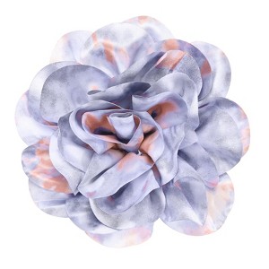 Unique Bargains Alloy Satin Fabric Big Rose Flower Dainty Brooches & Pins 1 Pc - 1 of 4