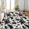 Western Room Decor Carpet,Milk Cow Print Washable Decorative Rug for Living Room - 2 of 4