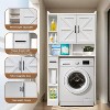 Acekool Over-the-Toilet Storage Cabinet with Double Doors and Adjustable Shelf, Bathroom Space Saver Organizer, Engineered Wood - 4 of 4