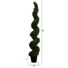 Nearly Natural 7-ft UV Resistant Artificial Rosemary Spiral Topiary Tree (Indoor/Outdoor) - 2 of 4